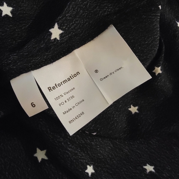 Reformation Lindsay Dress in Satellite size 6 NWT - Picture 8 of 8